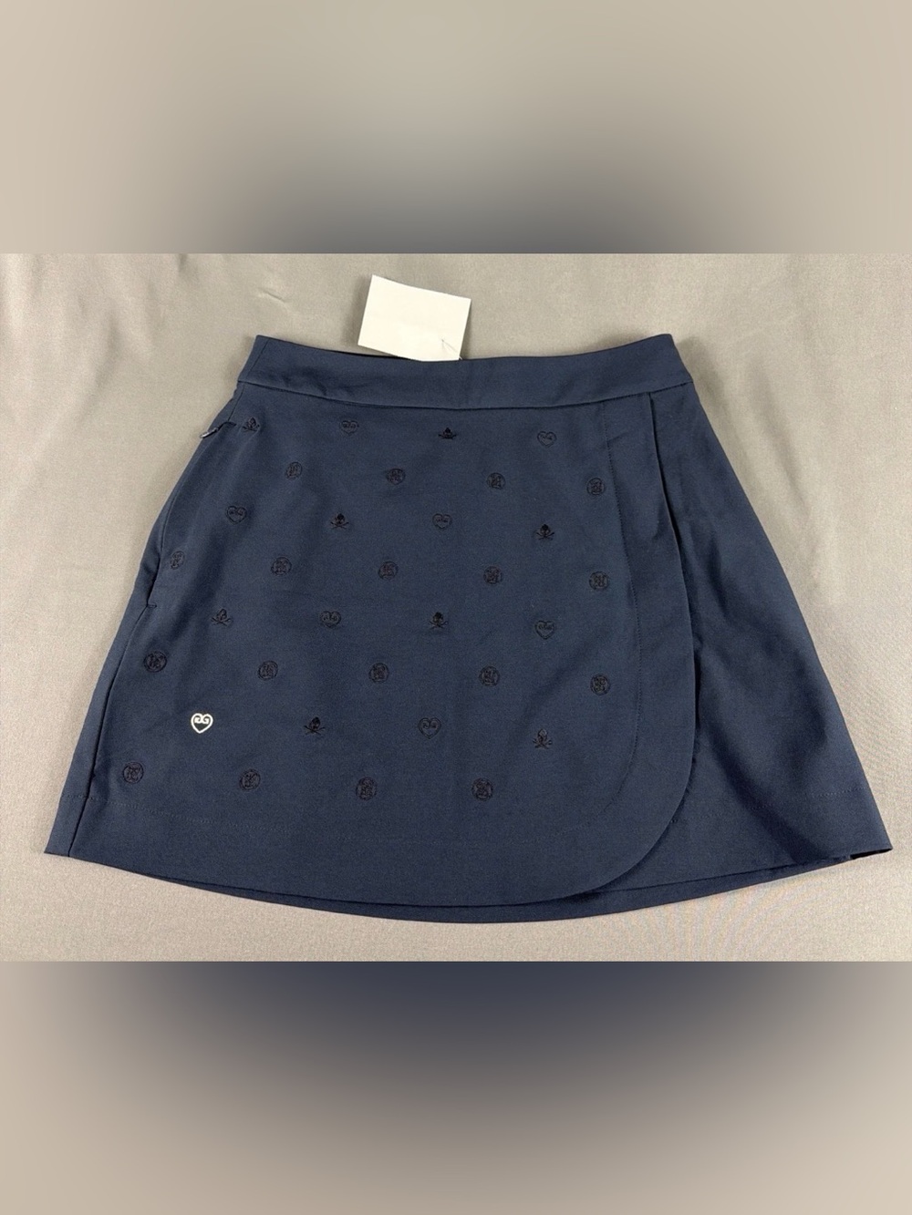 G/FORE G4 Womens Golf Skort Embroidered Layered 0 Twilight Polyester MSRP $155